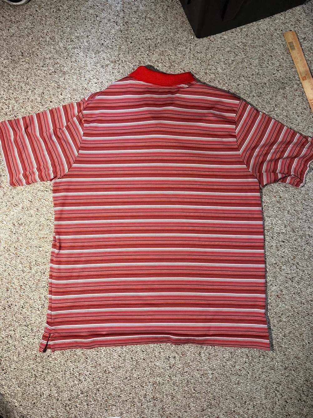 Oakley Red Multi-Color Striped Performance Golf Polo Shirt Size‎ XXL - Picture 6 of 6